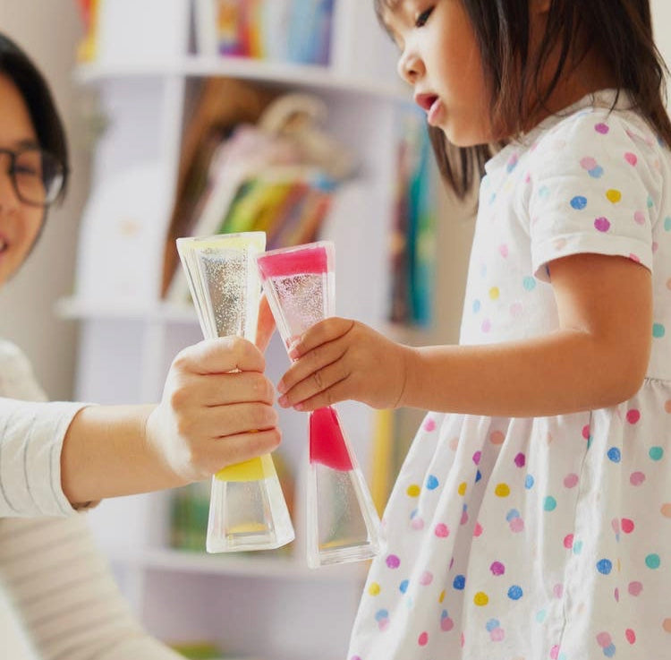 Sablier magique bleu