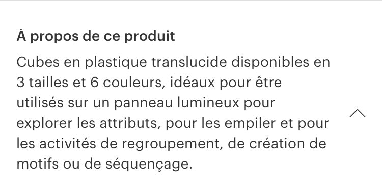 Location 12 blocs colorés translucides( 2 de chaque couleur)