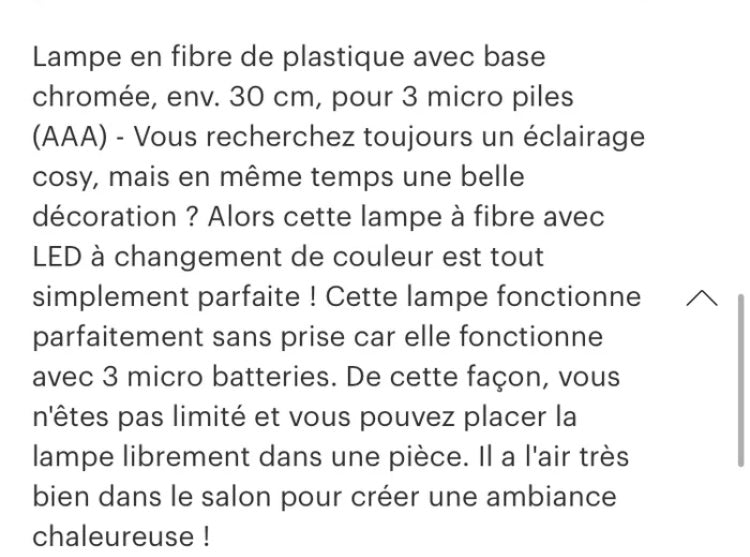 Location Lampe à Fibres aux couleurs changeantes