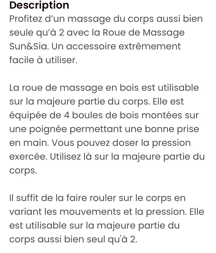 Rouleau de massage
