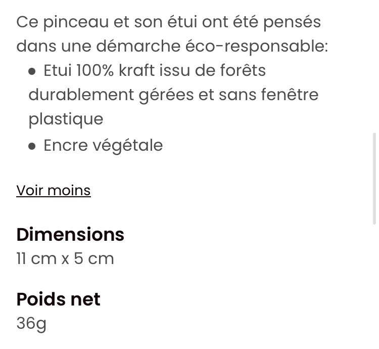 Pinceau kabuki sensoriel doux