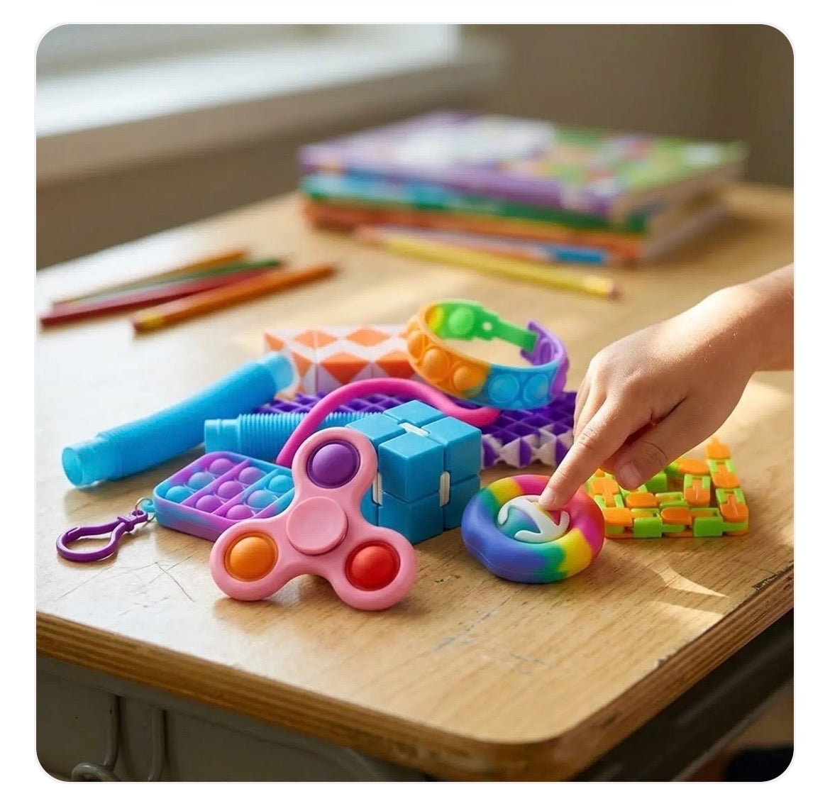 Kit 10 fidgets anti stress