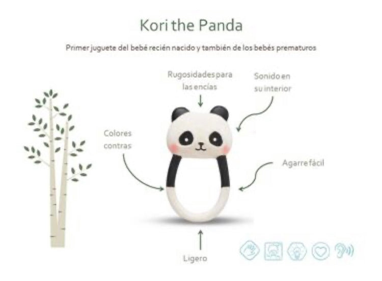 Kori the panda anneau de dentition