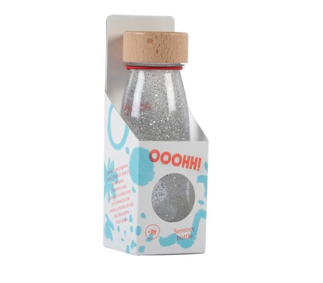 Bouteille sensorielle petit boum argent