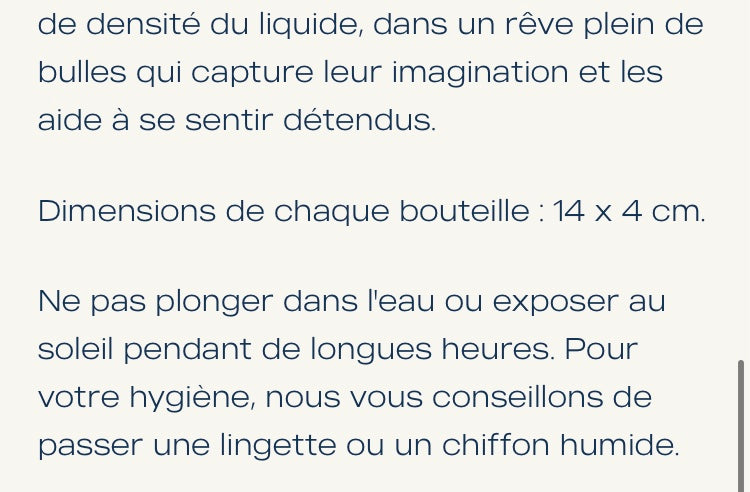 Bouteille sensorielle Petit Boum sirène