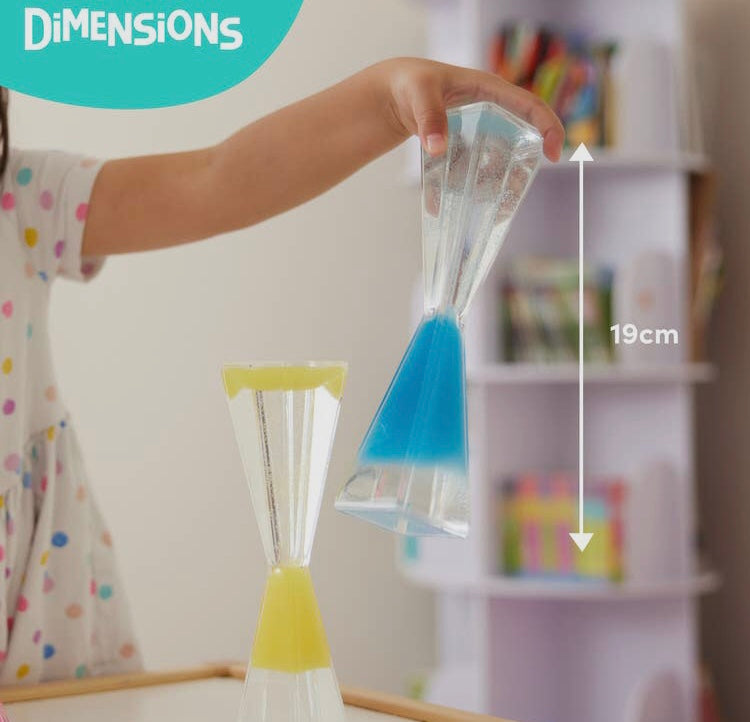 Kit de 3 sabliers Liquide Triangulaire