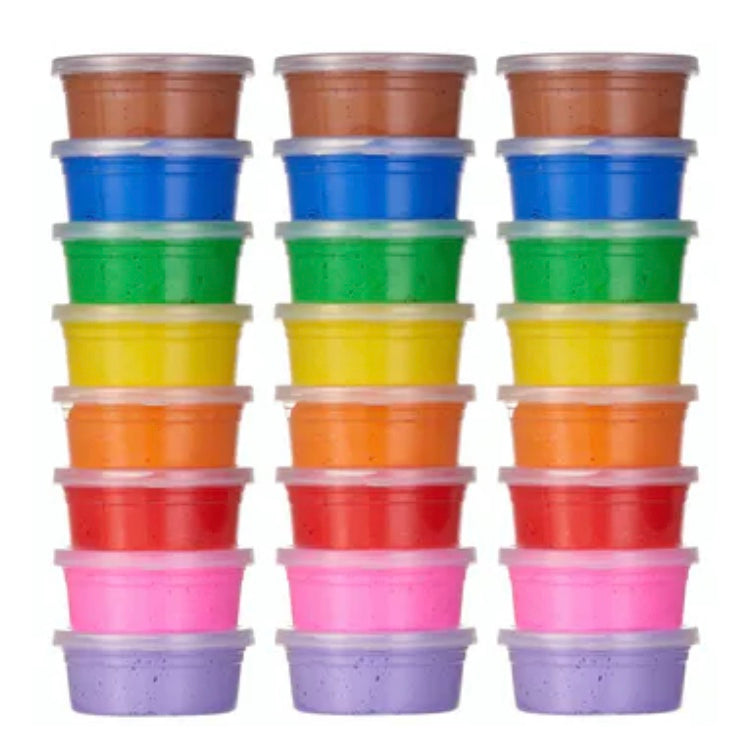 24 pots de mastic rebondissants