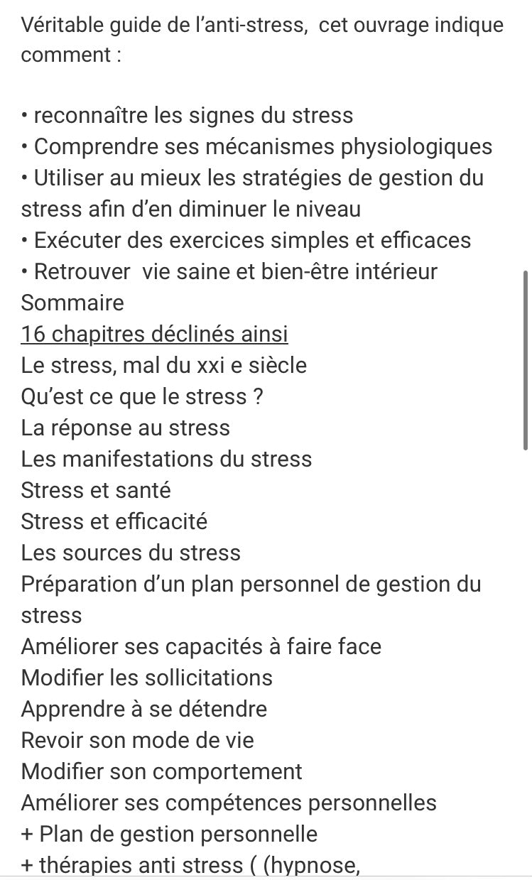 Livre : gérer son stress