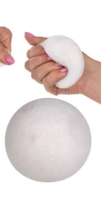 Balle anti stress boule de neige