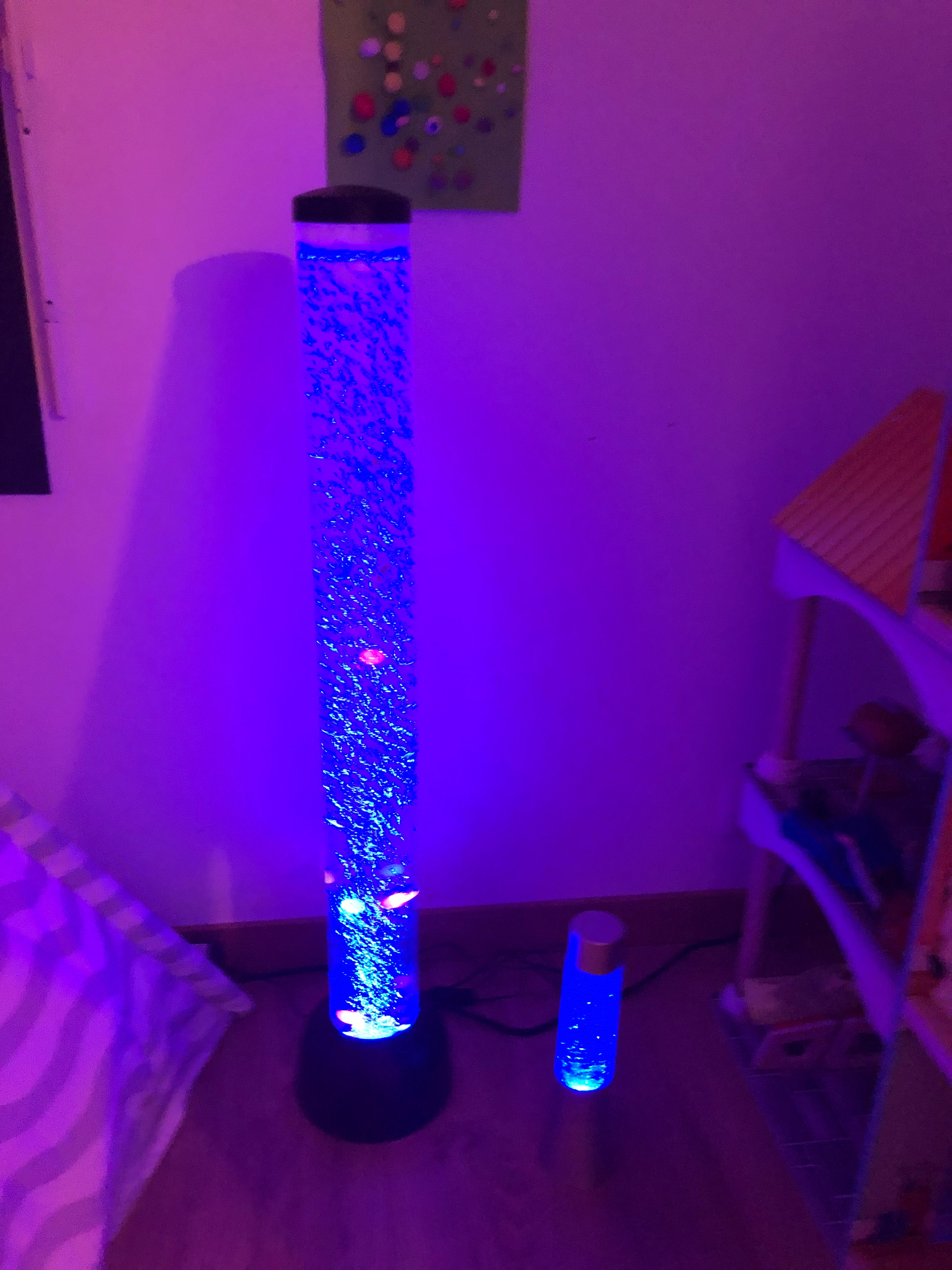 Ma chambre sensorielle snozelen avec Colonne à bulles