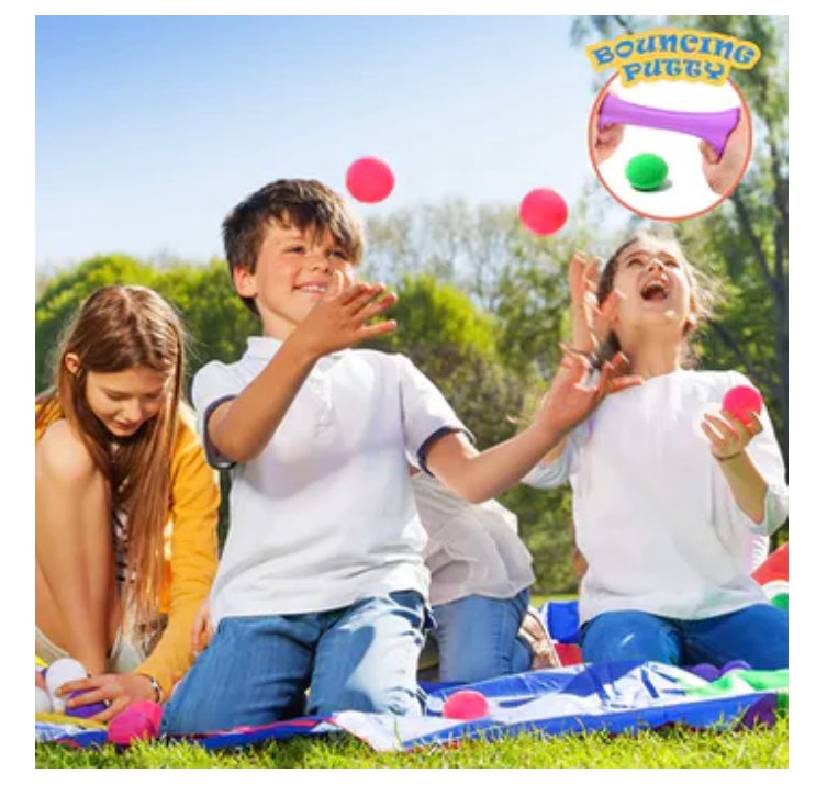 24 pots de mastic rebondissants