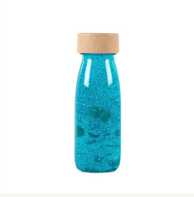 Bouteille sensorielle Petit boum Turquoise