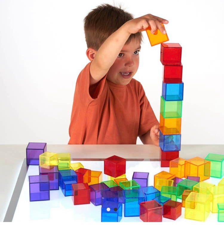 Cubes translucides sensoriels