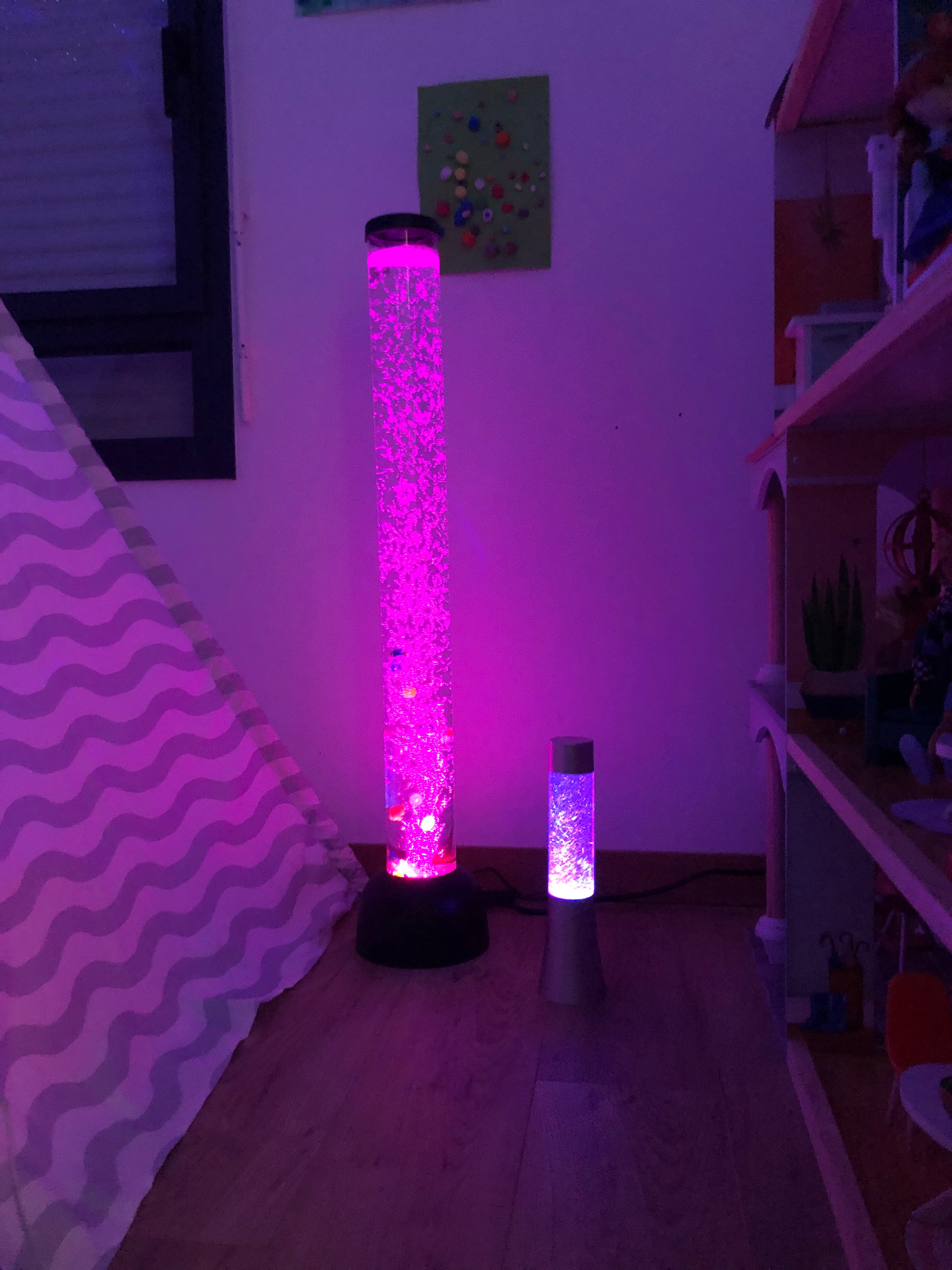 Ma chambre sensorielle snozelen avec Colonne à bulles