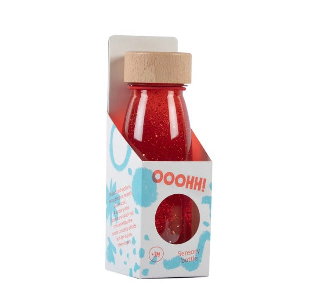 Bouteille sensorielle Petit Boum rouge