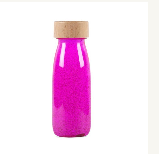 Bouteille sensorielle phosphorescente Petit Boum Fluo Rose
