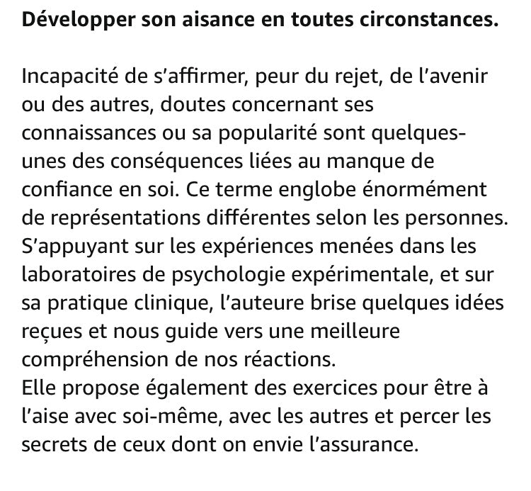 Livre: Fais toi confiance