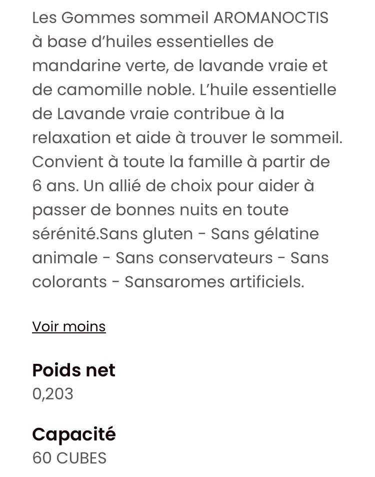 Gummies sommeil/ détente Famille Aromanoctis Pranarom