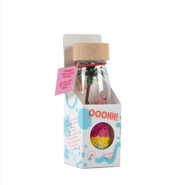 Bouteille sensorielle Petit Boum Flamingo