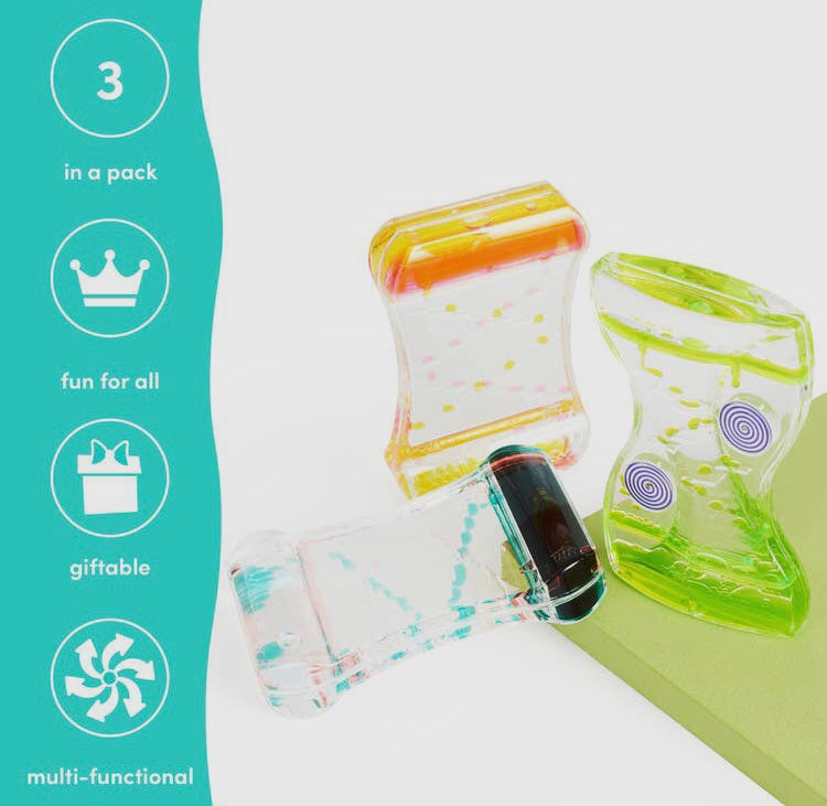 Kit de 3 sabliers sensoriel à perles