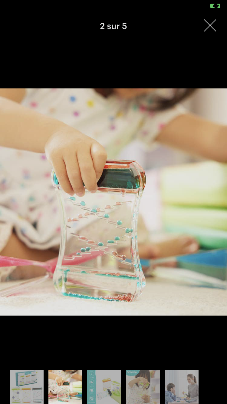 Kit de 3 sabliers sensoriel à perles