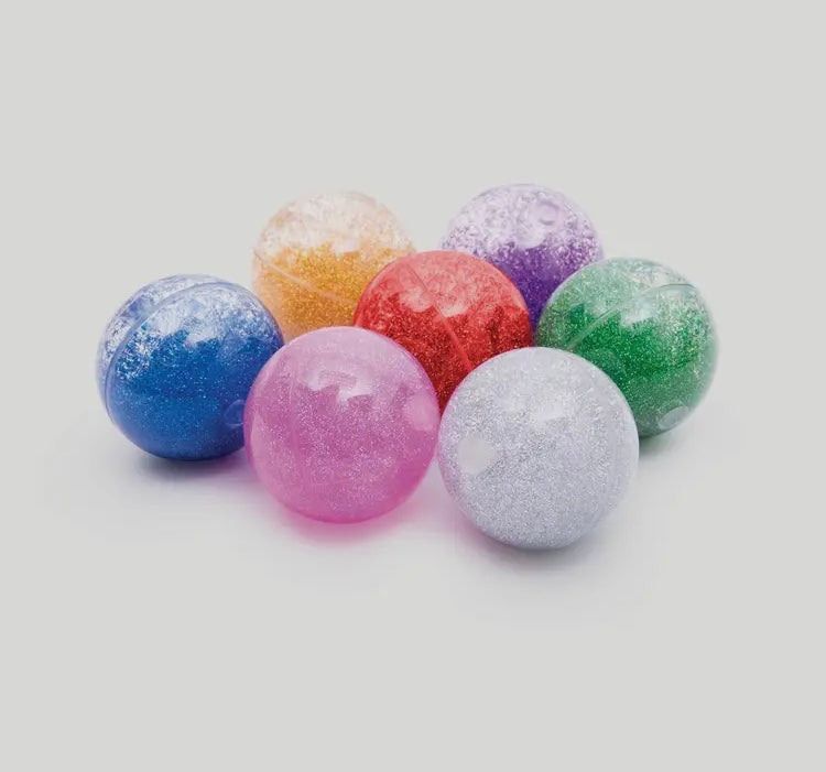 7 Balles Sensorielles à paillettes