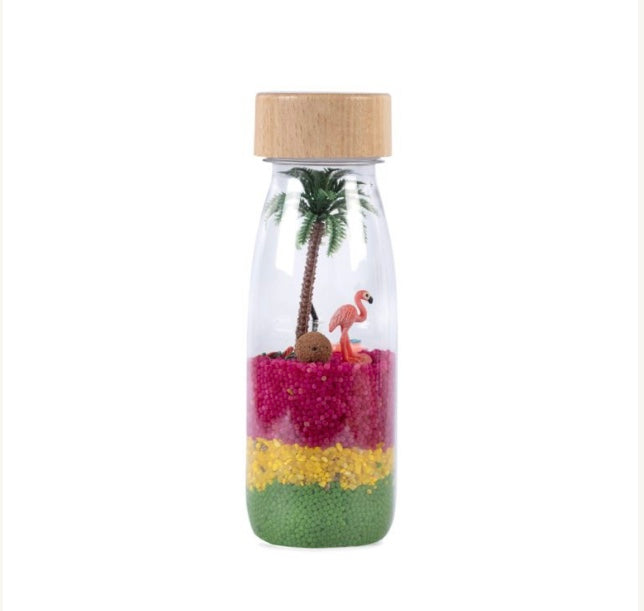 Bouteille sensorielle Petit Boum Flamingo