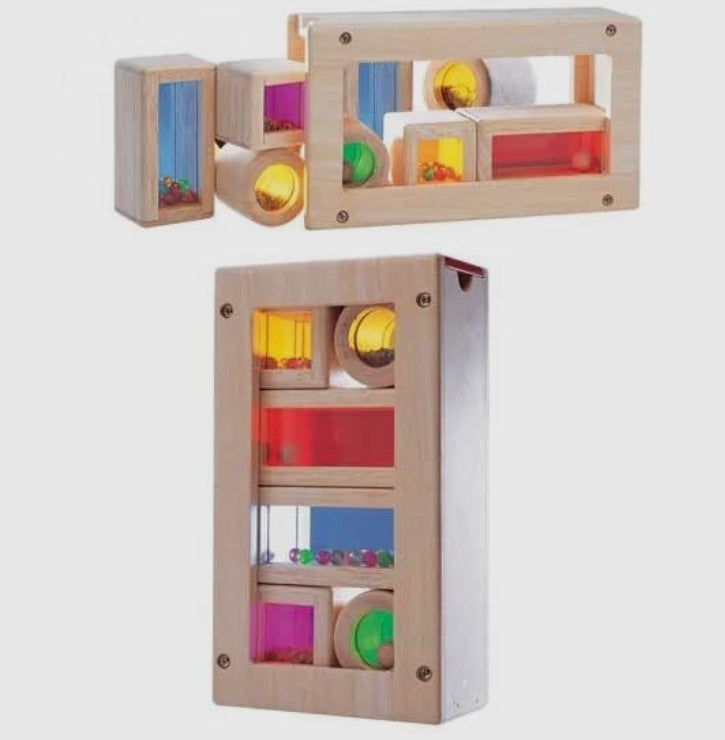 Blocs sonores rainbow translucides