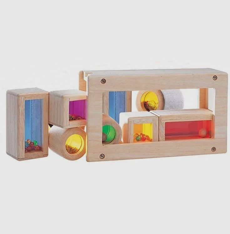 Blocs sonores rainbow translucides