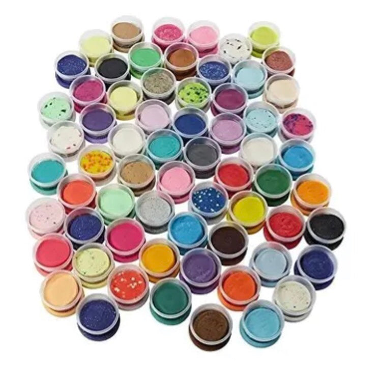 Coffret 65 pots de pâte a modeler sensorielle playdoh