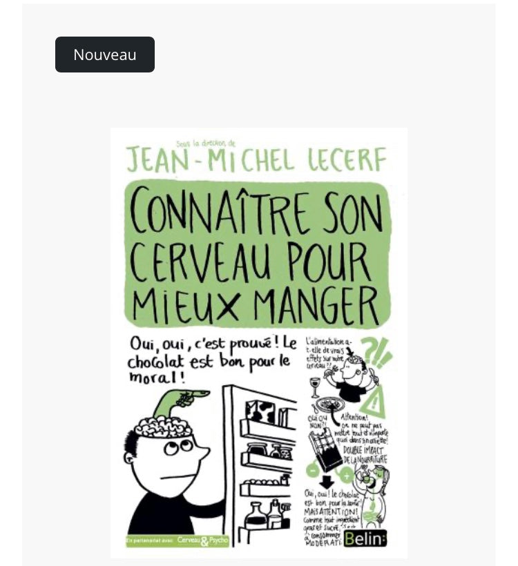 Livre: Connaître son cerveau pour mieux manger