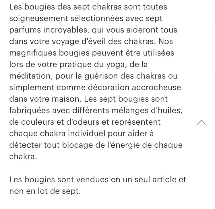 Bougie Jasmin Les Chakras