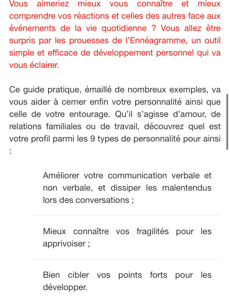 Livre: L’ennéagramme