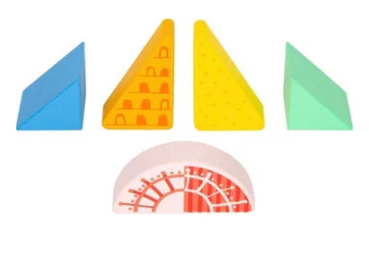 Blocs de construction en bois monde fantastique