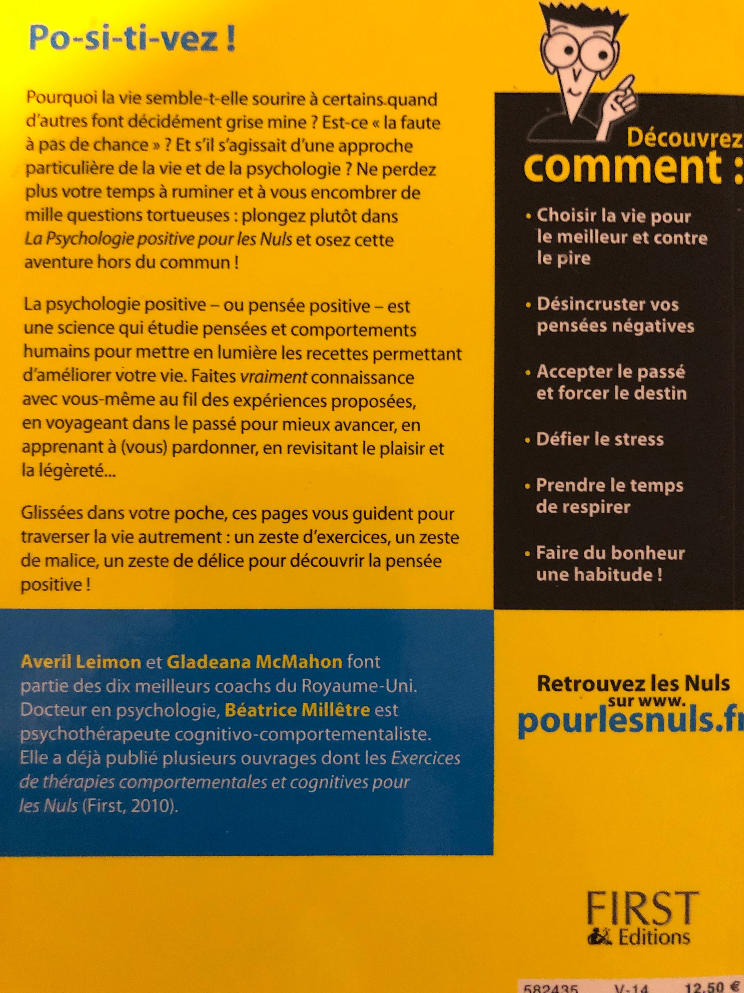 Livre: La psychologie positive pour les nuls