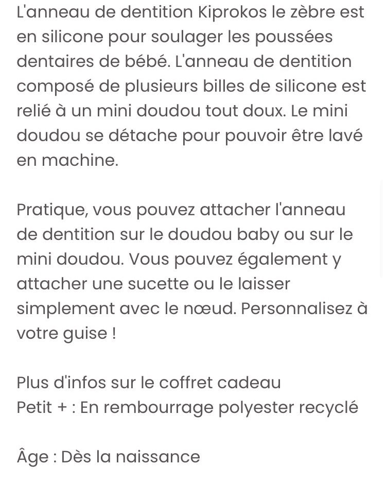 Coffret cadeau Kiproko le zèbre Les Déglingos