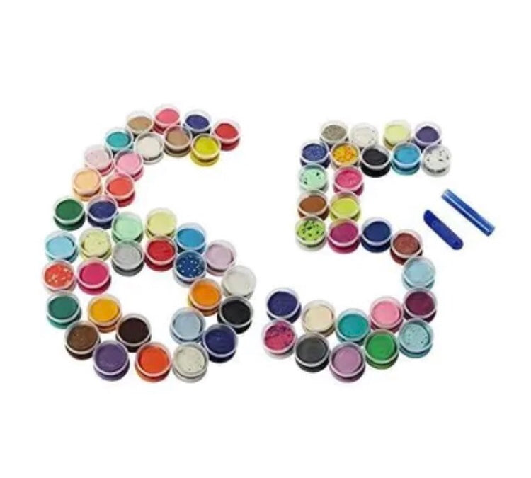 Coffret 65 pots de pâte a modeler sensorielle playdoh