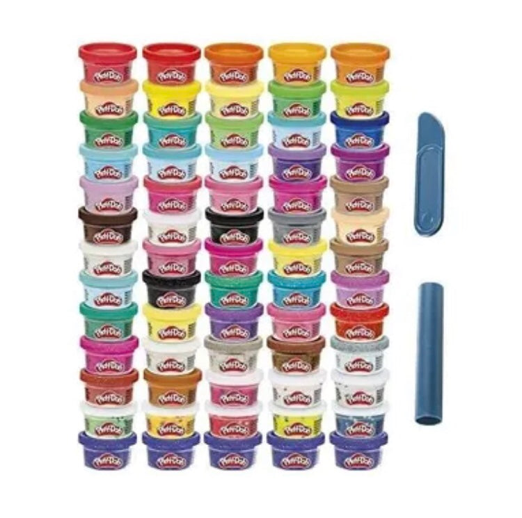 Coffret 65 pots de pâte a modeler sensorielle playdoh