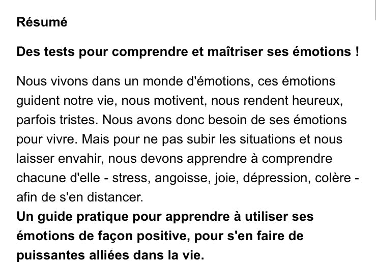Livre: Transformer ses émotions en attitudes positives