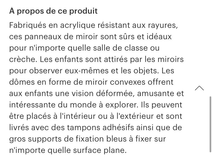 Panneau de miroirs