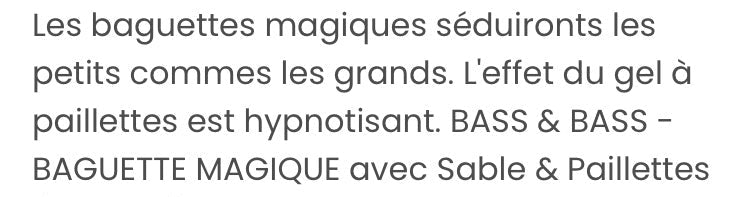 Baguette sensorielle magique