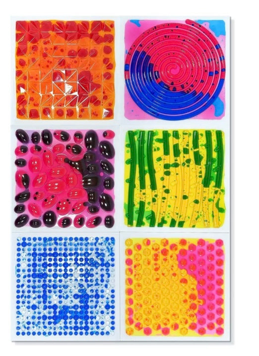 Tapis liquide sensoriel texturé (6 dalles)