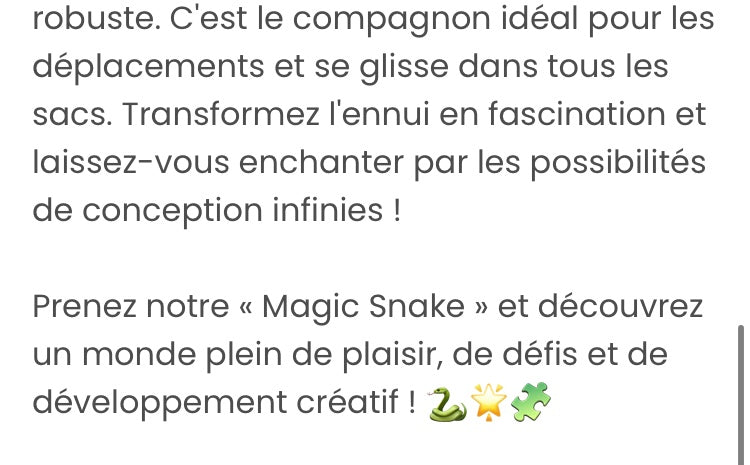 Fidget magic snake