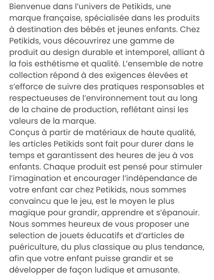 Coffret cadeau Petit kids