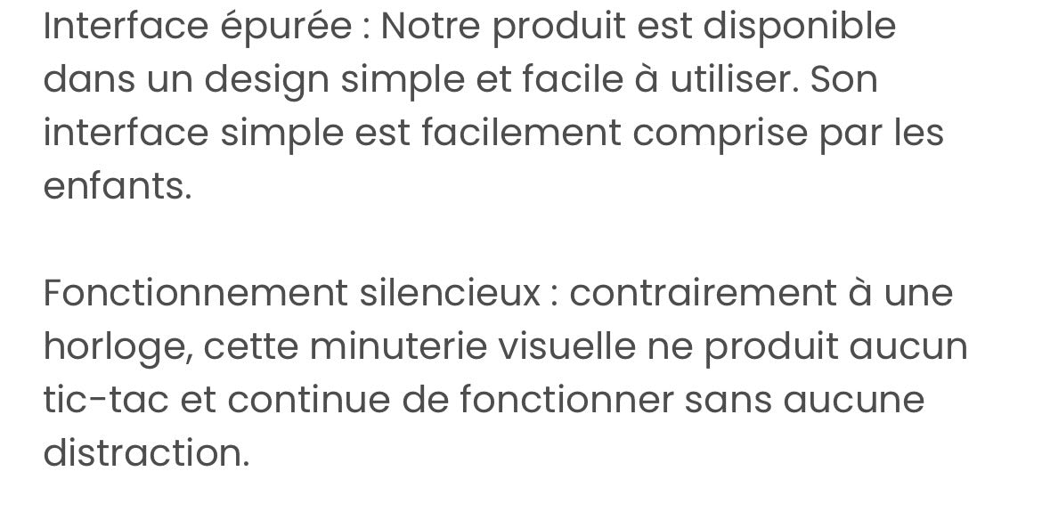 Minuterie visuelle