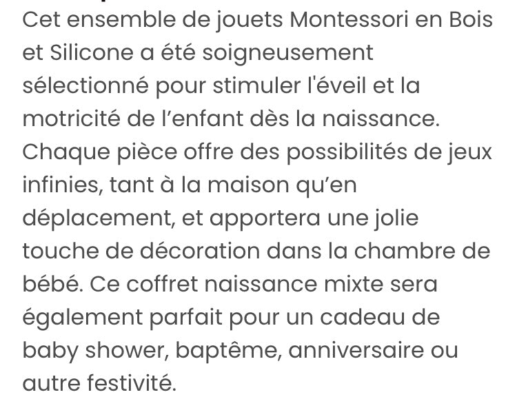 Coffret cadeau petitkids pink