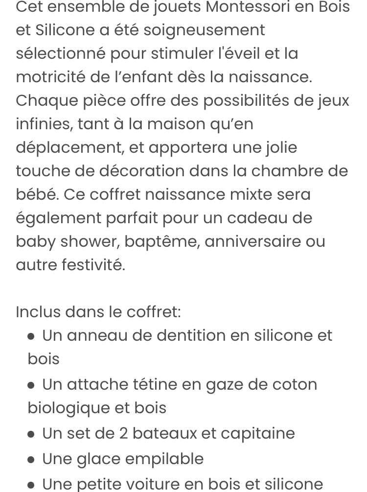 Coffret cadeau Petit kids