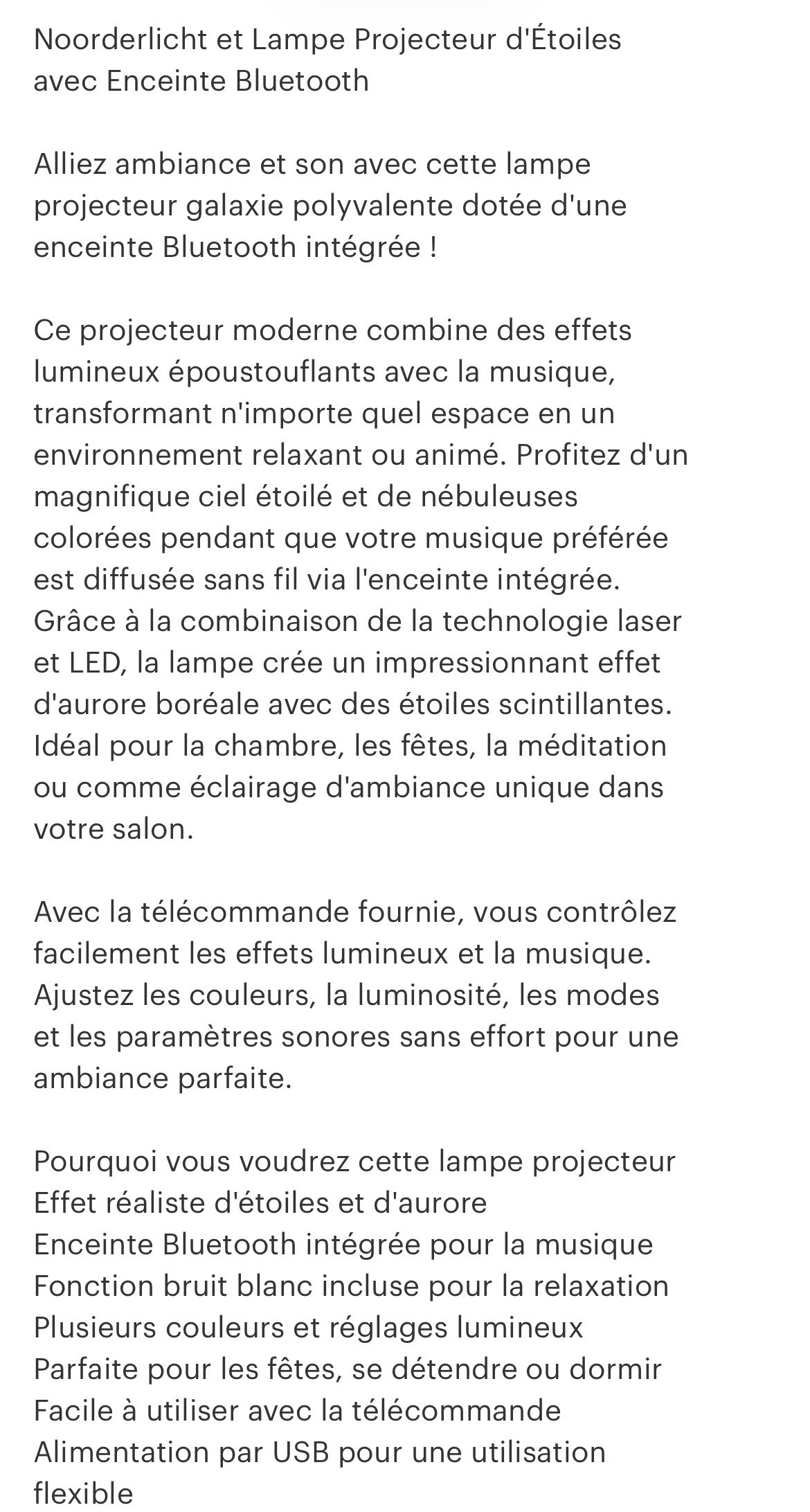 Projecteur galaxie à etoiles