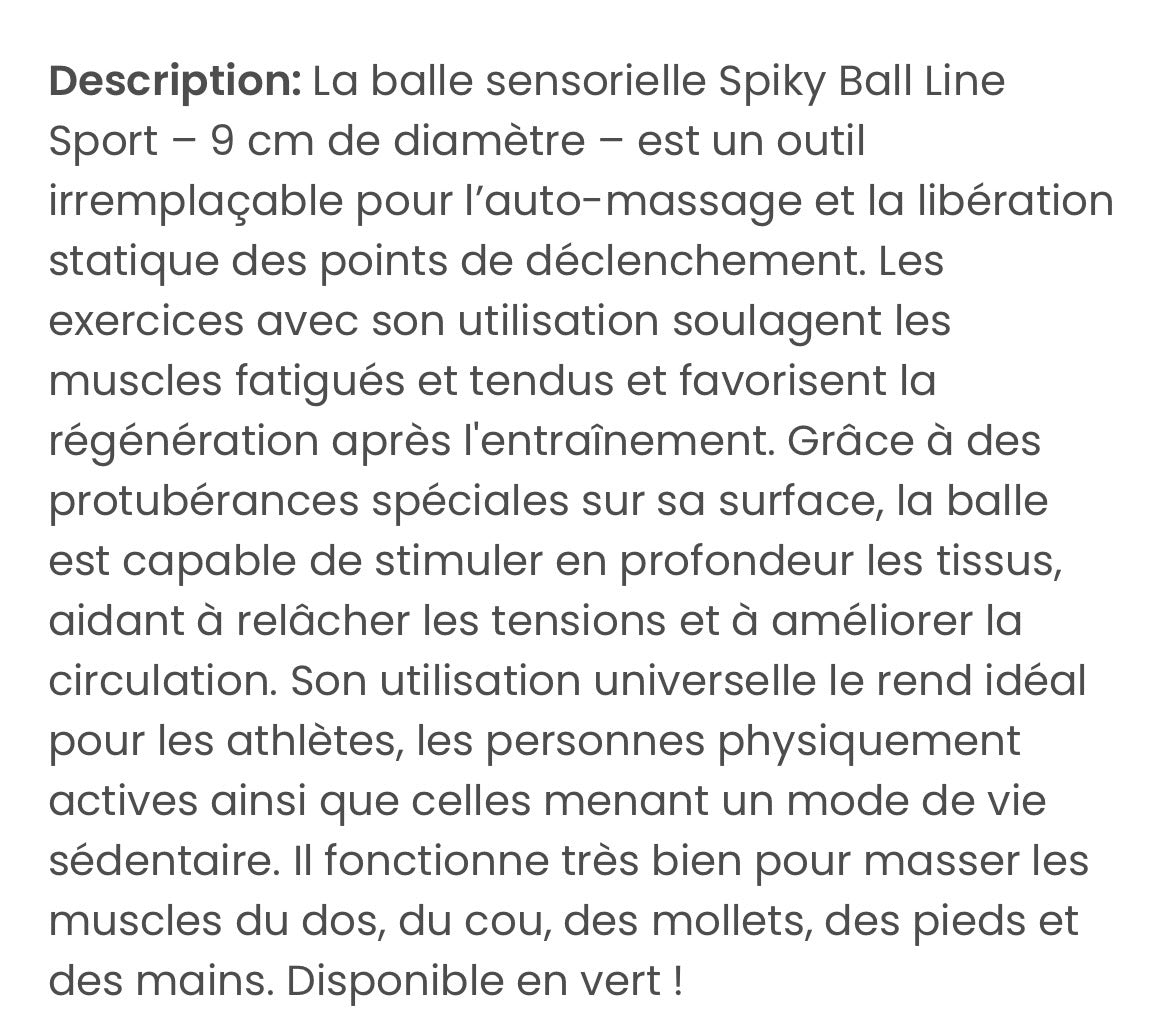 Balle sensorielle 9cm