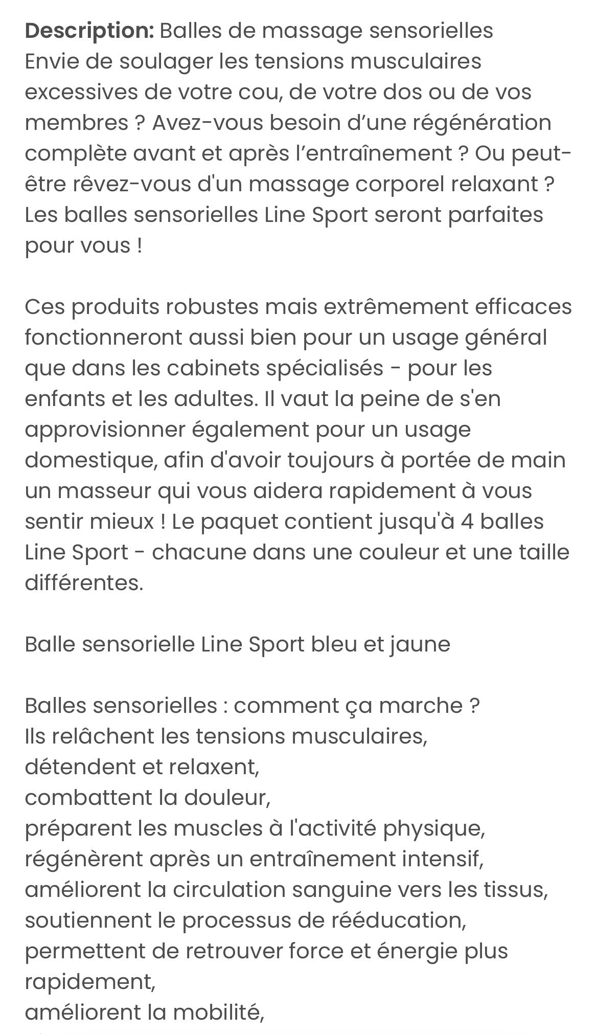 Kit Balles sensorielles
